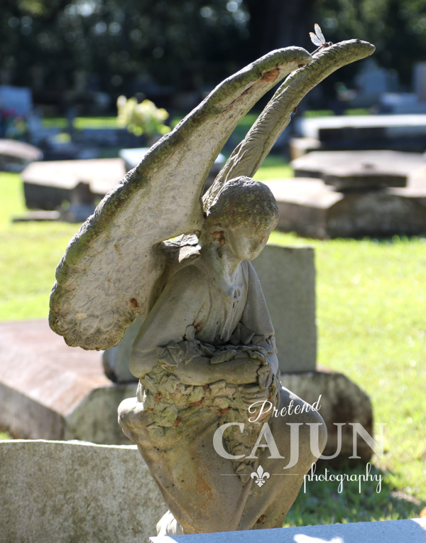Angel kneeling